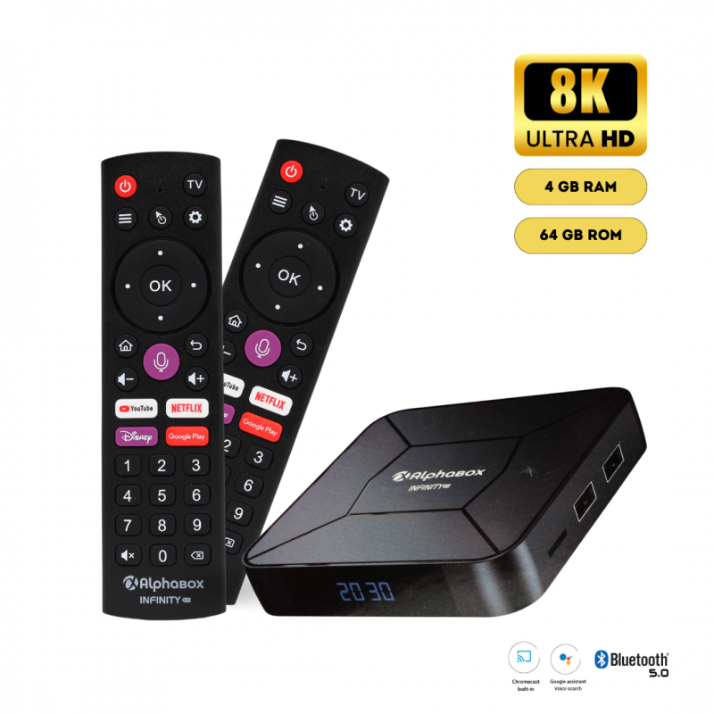 Box Android Alpha Infinity + 12 mois Alpha